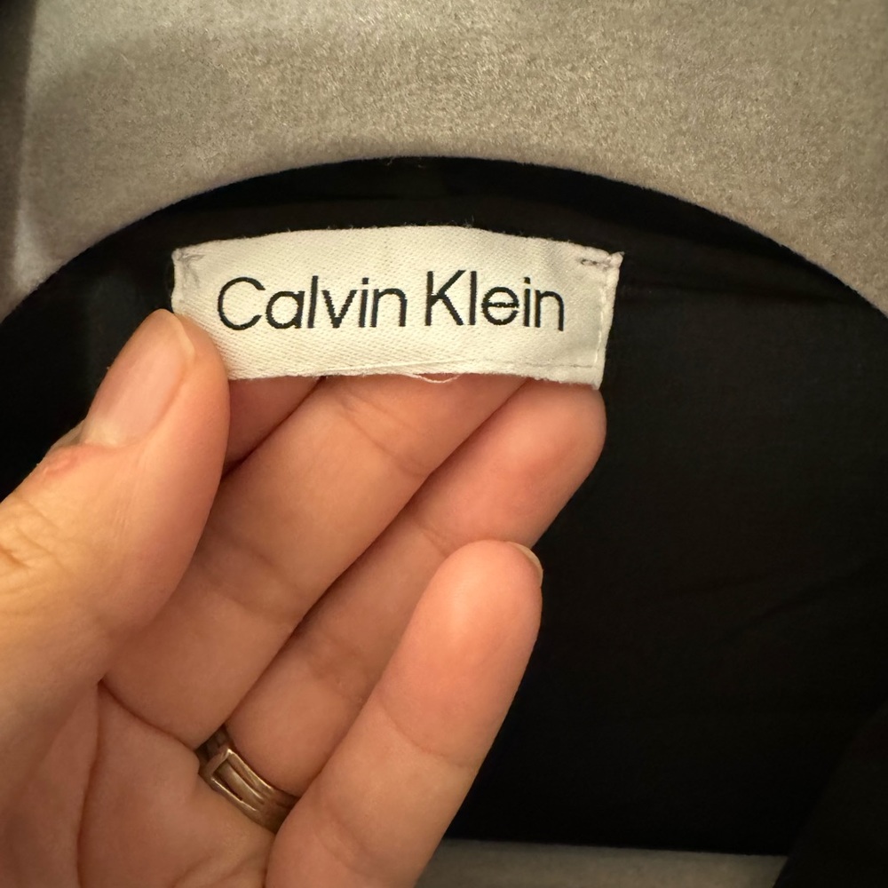 Calvin Klein black silk blouse - Picture 3 of 8